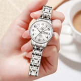 Silver Strap-White Dial Silver Trim