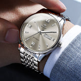 Silver Strap-Grey Dial Silver Trim