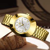 OLEVS Watches for Woman 7008 Golden White