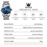 OLEVS Watches for Man 5513 Blue