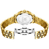 OLEVS 3620 Watches for Men Business Dress Analog Quartz Date Stainless Steel Easy Read Waterproof Luminous Luxury Casual Mens Wrist Watches Reloj Para Hombre Gold/Silver/Blue