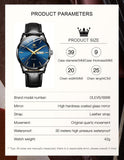 OLEVS Watches for Man 6898 Black Blue