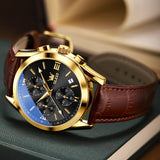 OLEVS Watches for Man 2872 Golden Black