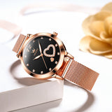 OLEVS Watches for Woman 5189 Rose Black DW