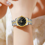 OLEVS Watches for Woman 5526 Golden Black