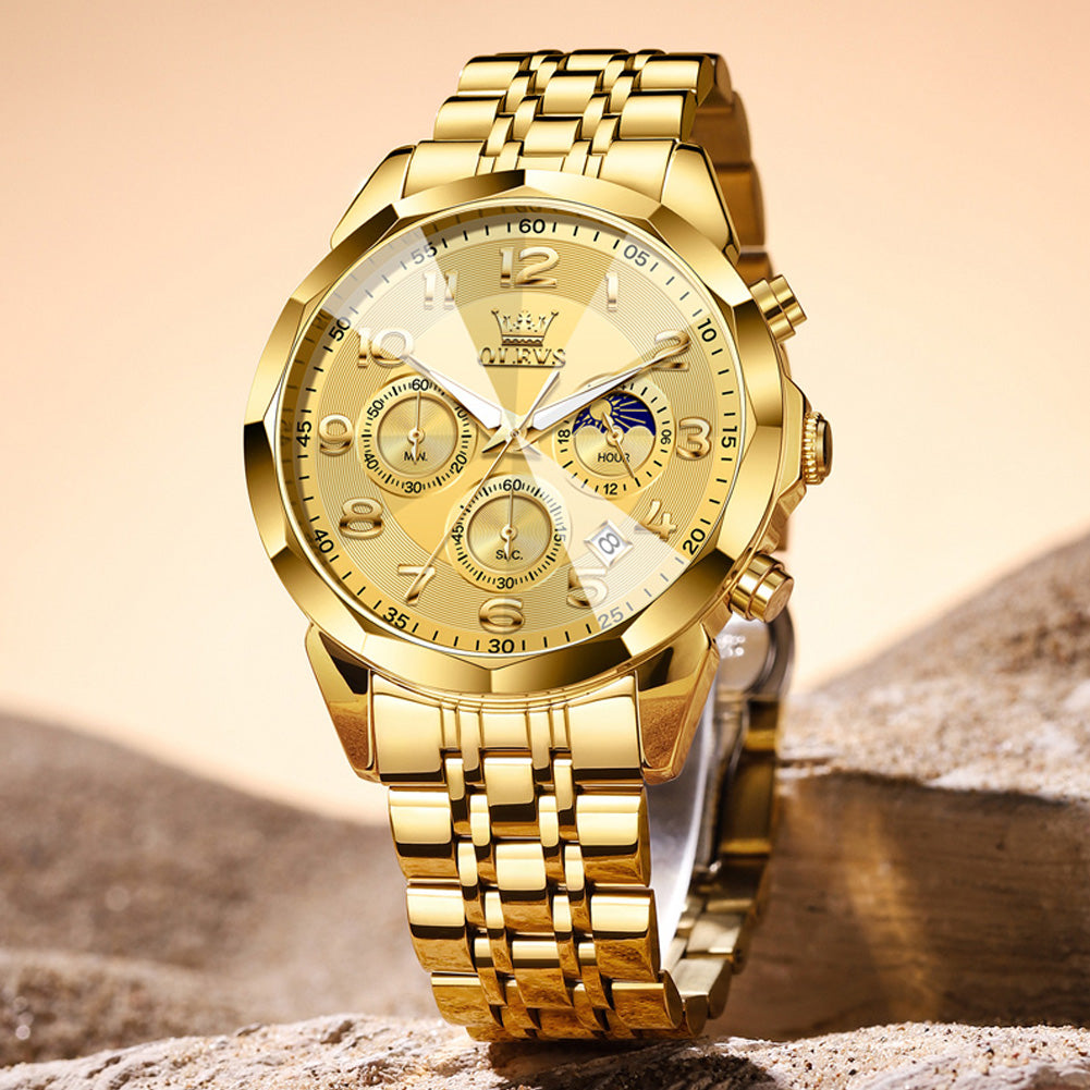 OLEVS Watches for Man 3676 Golden