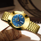 OLEVS Watches for Woman 7008 Golden Blue