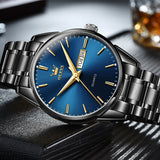 OLEVS Watches for Man 6898 Black Blue