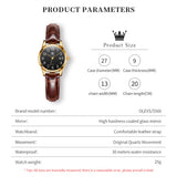 OLEVS Watches for Woman 5566 Golden Black