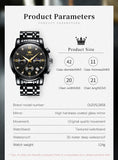OLEVS Watches for Man 2858 All Black