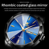 OLEVS Watches for Man 3615 All Black Blue