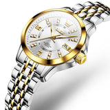 OLEVS Watches for Woman 3620 Golden White
