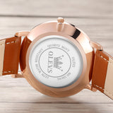 OLEVS  5869 Watches for Men Minimalist Ultra Thin Fashion Casual Analog Quartz Date Watch Waterproof Slim Simple Big Face Dress Mens Wrist Watches with Retro Leather Band for Men Reloj para Hombre