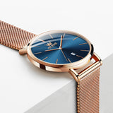 OLEVS Watches for Woman 5869 Rose Blue DW