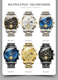 OLEVS Watches for Man 2859 Black Blue