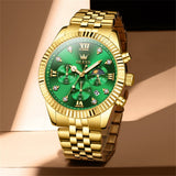 OLEVS Watches for Man 2932 Golden Green