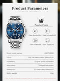 OLEVS Watches for Man 2858 Blue