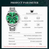 OLEVS Watches for Man 2870 Green