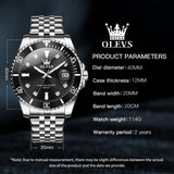 OLEVS Watches for Man 9809 Black