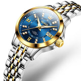 OLEVS Watches for Woman 3620 Golden Blue