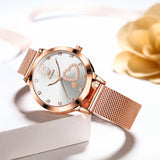 OLEVS Watches for Woman 5189 Rose White DW