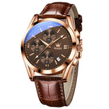 Brown Strap-Coffee Dial Rose Trim