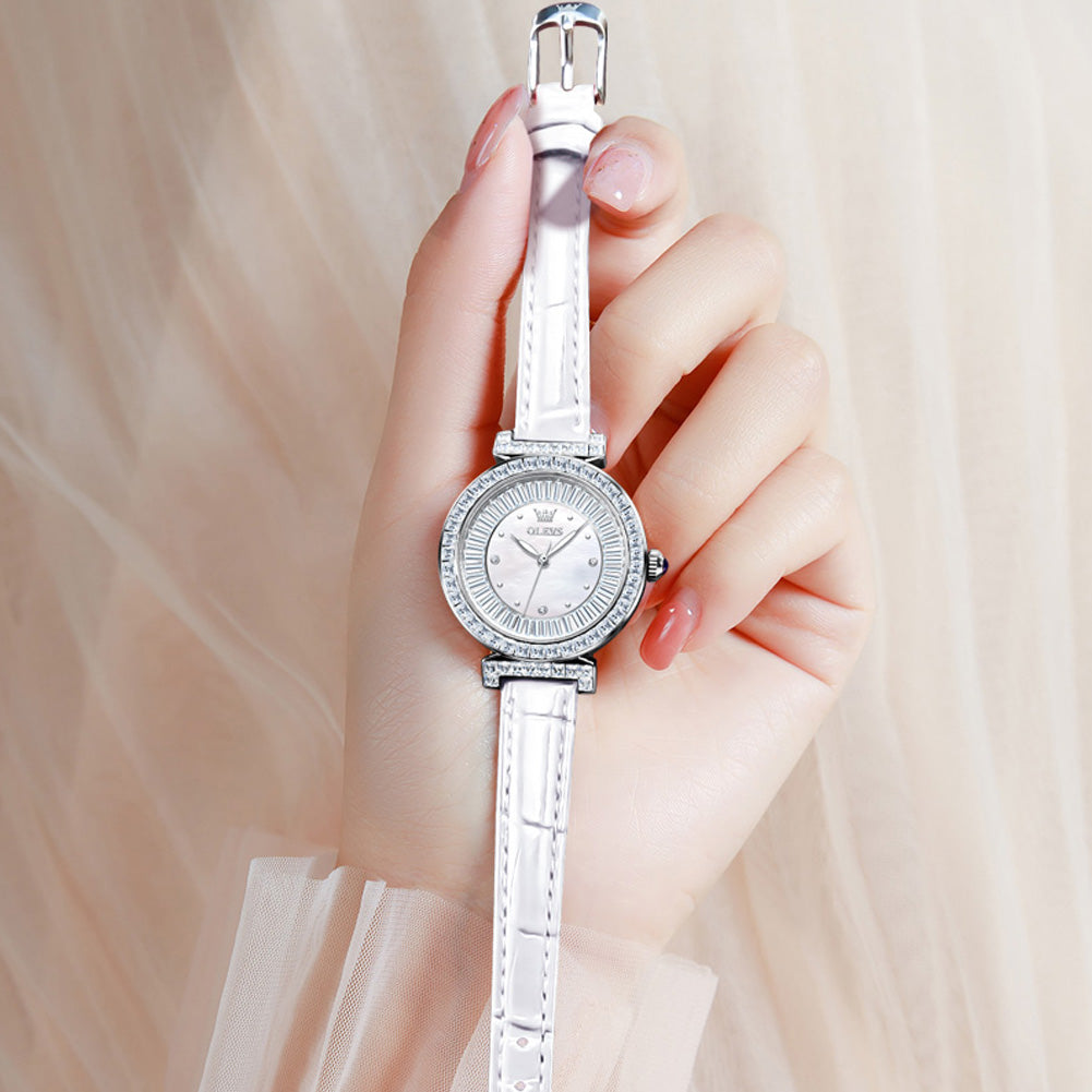 Silver Strap-White Dial Silver Trim