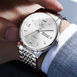 Silver Strap-White Dial Silver Trim