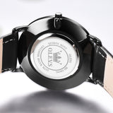 OLEVS  5869 Watches for Men Minimalist Ultra Thin Fashion Casual Analog Quartz Date Watch Waterproof Slim Simple Big Face Dress Mens Wrist Watches with Retro Leather Band for Men Reloj para Hombre