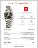 OLEVS Watches for Woman 9970 GoldenBlack