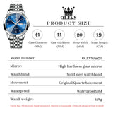 OLEVS Watches for Man 9970 Blue