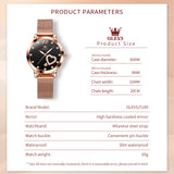 OLEVS Watches for Woman 5189 Rose Black