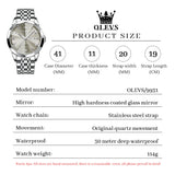 OLEVS Watches for Man 9931 Gray