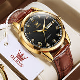 OLEVS Watches for Man 6896 Golden Black
