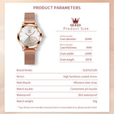 OLEVS Watches for Woman 5189 Rose White