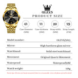 OLEVS Watches for Man 3615 Golden Black-QJ