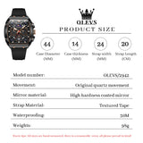 OLEVS Watches for Man 2942 Rose Black