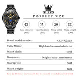 OLEVS Watches for Man 3638 All Black