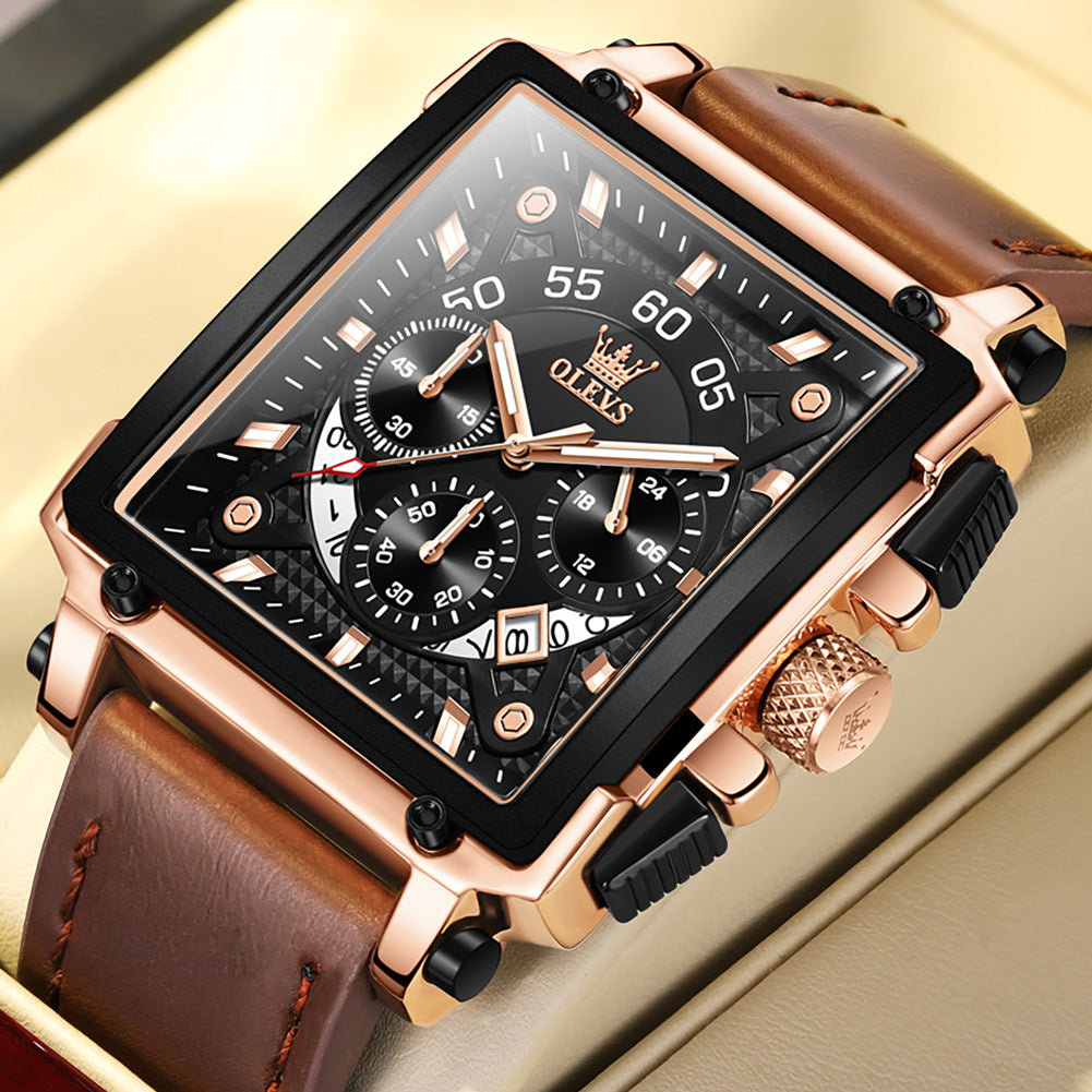 OLEVS Watches for Man 9919 Rose Black