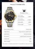 OLEVS Watches for Man 2906 Golden Black