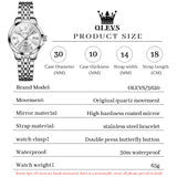 OLEVS Watches for Woman 3620 White