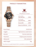 OLEVS 5189 Watch for Women Mesh Strap Fashion Rose Gold Dress Watches