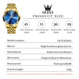 OLEVS Watches for Man 3615 Golden Blue -QJ