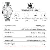 OLEVS Watches for Man 9931 White