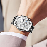 Silver Strap-White Dial Silver Trim