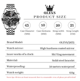 OLEVS Watches for Men 3673 Golden Black