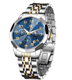 OLEVS Watches for Men 3673 Golden Blue