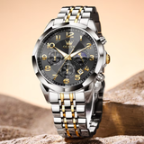OLEVS Watches for Men 3676 Golden Black