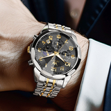 OLEVS Watches for Men 3676 Golden Black