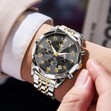 OLEVS Watches for Men 3676 Golden Black